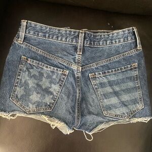 Women’s old navy American flag high rise o.g. Short size 2